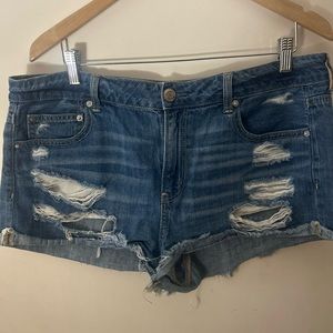 Ripped Jean shorts